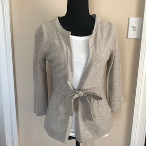 J. Crew tie front sweater
